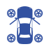 Icon Auto mit vier Rädern