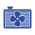 Blaues Icon Klimaanlage